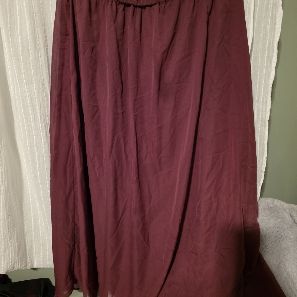 Old Navy Deep Burgundy Maxi Skirt